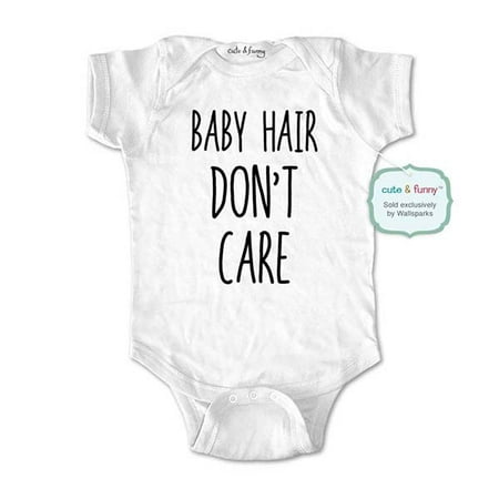 Baby Hair Don T Care Wallsparks Cute Funny Brand Baby One