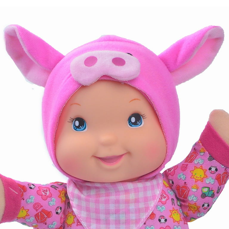 Baby's First Plush Singing Pink Pig Doll - Soft & Cuddly Musical