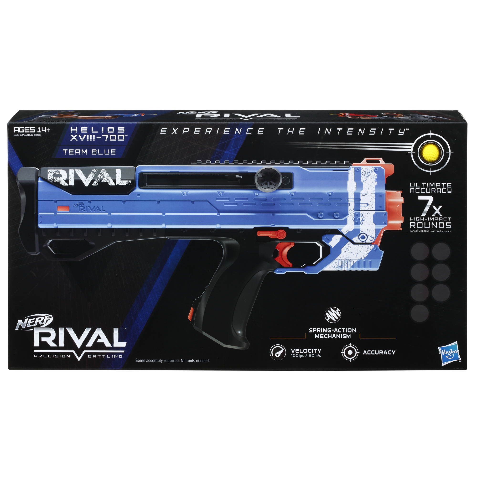 Helios XVIII-700 Nerf Rival Blaster (Blue) -- Bolt-Action, 7 Official Nerf Rival Rounds, 7-Round Magazine - image 2 of 8