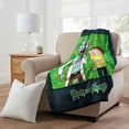 thumbnail image 5 of Rick & Morty Rick Investigates Kids Micro Raschel Throw Blanket, 5 of 5