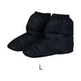 thumbnail image 5 of Linyer 2 Pieces Booties Socks Slippers Covers Breathable Keep Warm Gear Down Footwear Mules Wear-resistant Cozy Warmers Overshoes Black L, 5 of 5