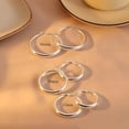 thumbnail image 3 of YOUNGYUE Sterling Silver Hoop Earrings for Women, Hypoallergenic Lightweight Big Thick Hoop Earrings, 35/40/50/60/70mm, 3 of 6