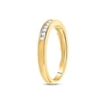 thumbnail image 3 of FB Jewels 14kt Yellow Gold Womens Round Channel-set Diamond Wedding Band 1/6 Cttw, 3 of 4