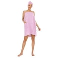 thumbnail image 2 of Eternatastic Womens Bath Shower Wrap Body Towel Terry Cloth Spa Bath Towel Wrap with Adjustable Closure, 2 of 7