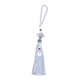 thumbnail image 2 of Colgante con dije para espejo retrovisor de coche, accesorios artesanales multifuncionales Gris-plata, 2 of 8