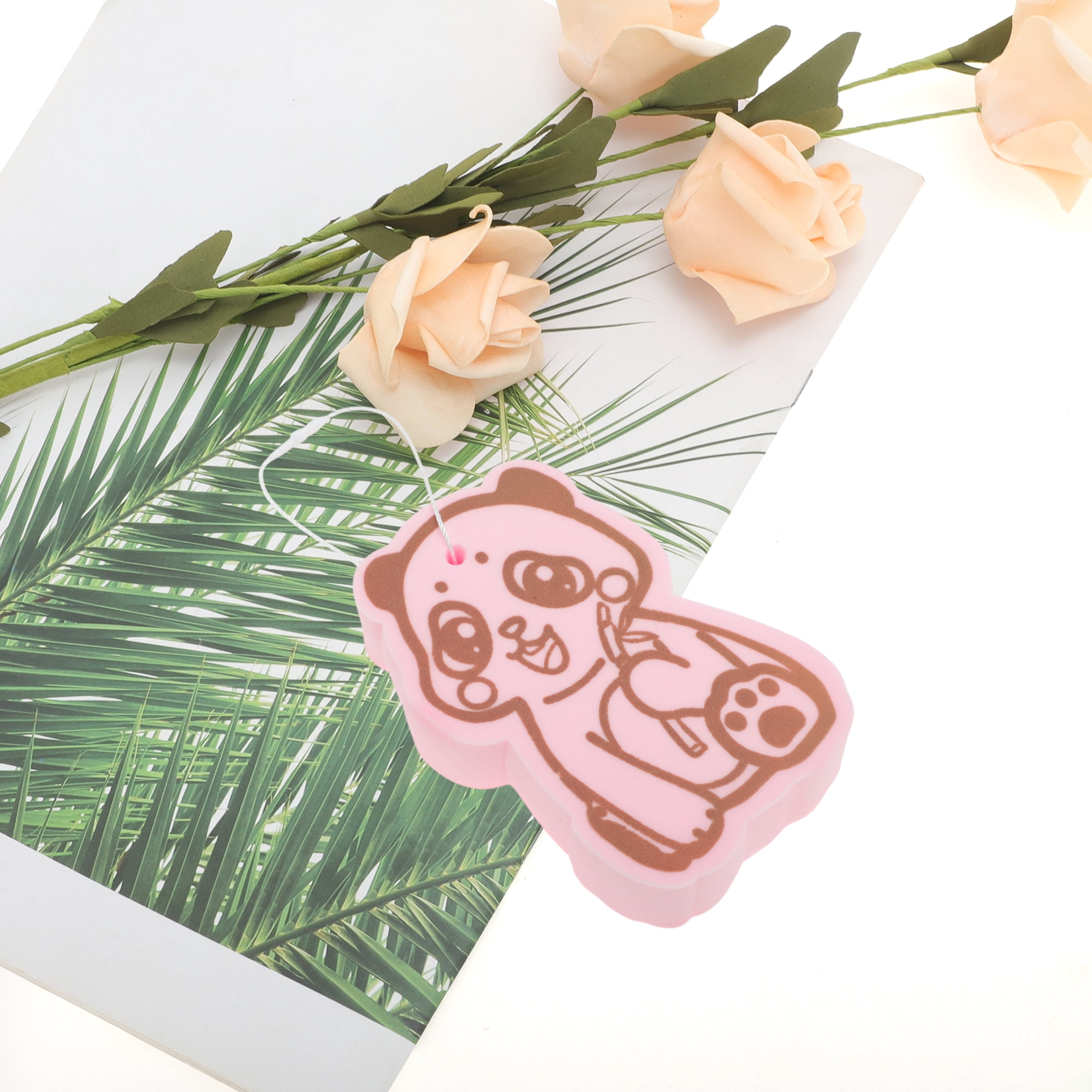Unique Bargains Cartoon Bath Brush Body Scrubber 4.53"x2.76"x1.1" Pink