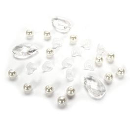 

Darice Acrylic Flower Pearl Mix White