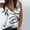 White, variant on Azrian Womens Tops Fall Saving,Womens Plus Blouses Sleeveless Casual V-Neck Metal Buckle Sling Printed Vest Tank Tops Blouse Camisole on