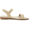 thumbnail image 2 of VENECORE Calie 2 Strap Sandals for Women - Comfortable Summer Flat Sandals, Natural, US 9M, 2 of 3