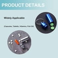 thumbnail image 4 of 4Pcs Waterproof Aluminum Pill Box Small Metal Pack Keyring Portable Travel Tablet Mini Box Container Keychain Pill Holder Organizer Pocket Case Small Travel Case with Container for Outdoor, 4 of 5