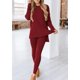 thumbnail image 5 of Conjunto de 2 Piezas para Mujer PRETTYGARDEN Otoño Lounge Vino Rojo S, 5 of 8