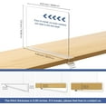 thumbnail image 5 of HBlife 6 Pack Clear Shelf Dividers, Acrylic Bookshelf for Organization, 5 of 8