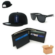 Father's Day Gift Set for Men Dad Baseball Dad Cap Leather Wallet Sunglasses