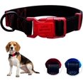 thumbnail image 1 of Sporn Dog ID Collar for Medium Dogs, Black & Red Small Dog Collar Made of Nylon with Contrasting Colored Stitiching, Dog Collars for Medium Dogs, 1 of 7