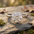 thumbnail image 6 of Rosec Jewels IGI Certified Lab Grown Diamond Solitaire Engagement Ring 3 Carat - E-VS1 Quality - With Jewelry Box, 925 Sterling Silver, US 4.00, 6 of 8