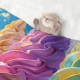 thumbnail image 2 of Disketp Rainbow Melting Ice Cream Dog Blanket/Bed Cover for Dogs and Cats,Puppy Essentials-Large, 2 of 8