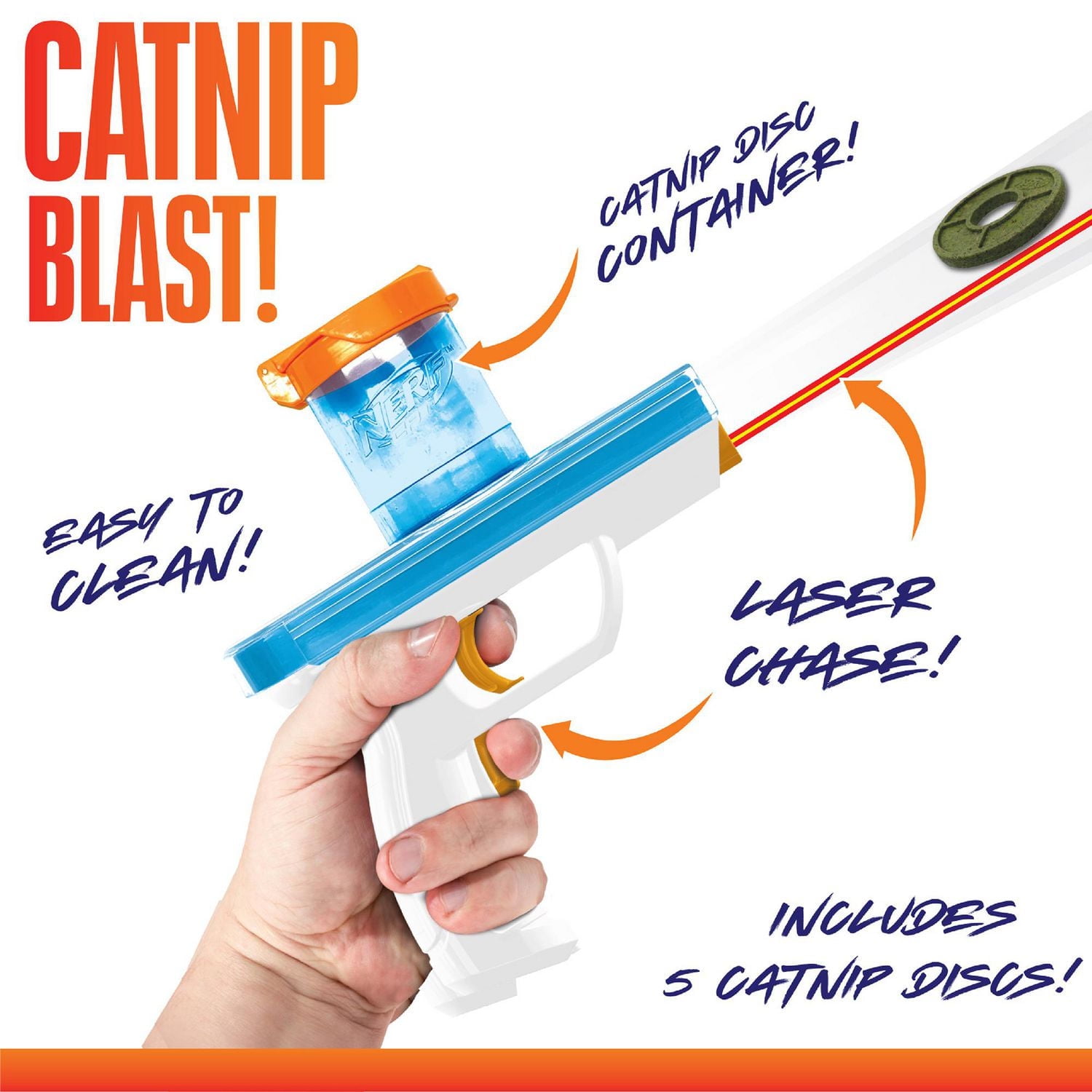 NERF Catnip Blaster with Catnip Discs Cat Toy - Walmart.ca
