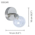 thumbnail image 2 of Xtricity - 1 Head Directional Light, 5.5 '' Width, From The Oscar Collection, Silver Plated, 2 of 3