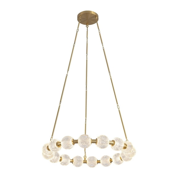Alora Lighting Ch321032-Unv-010 Marni 33" Wide Led Ring Chandelier - Brass