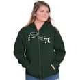 thumbnail image 4 of Rational Real Pi Pie Number Math Nerd Zip Up Hoodie Men's Women's Brisco Brands 3X, 4 of 6