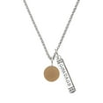 thumbnail image 1 of Delight Jewelry Acrylic 1/2" Disc Goldtone Silvertone Courage Strength Wisdom Honesty Bar Charm Necklace, 23", 1 of 4
