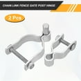 thumbnail image 3 of Uxcell 2 Paquete de Bisagra de Poste de Cerca de Cadena, 1-3/8" 2-3/8" Bisagras de Poste de Cerca de Acero Galvanizado para Marco de Puerta Pesada con Pernos y Tuercas para Tubo Redondo Exterior, 3 of 7