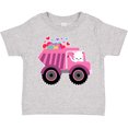 thumbnail image 3 of Inktastic Kitten Sending Some Love This Valentine's Day in Dump Truck Boys or Girls Toddler T-Shirt, 3 of 5