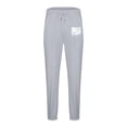 thumbnail image 3 of Honeeladyy Mens Fleece Sweatpants with Pockets, Winter Print Relaxed Wicking Breathable Pants for Sport Hunting Gifts Gray L, 3 of 5