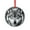 Pattern-1, variant on Wolf with Blue Eyes Glass Christmas Ornament Animals Art Wolf Christmas Glass Decoration Xmas Tree Decorations