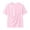 #1-Pink, variant on Unisex Large Pocket Short‑Sleeve T‑Shirt, Casual Loose Pullover Top with Big Kangaroo Pocket for Phone Snacks Daily Home Lounging Wear