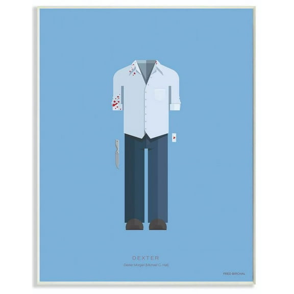 Stupell Industries Dexter Famous People Characters Fashion Design Wall Plaque by Fred Birchal
