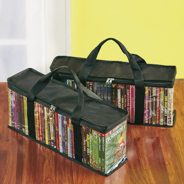 CD and DVD Media Storage Bags with Tote Handles Hard Disk Storage