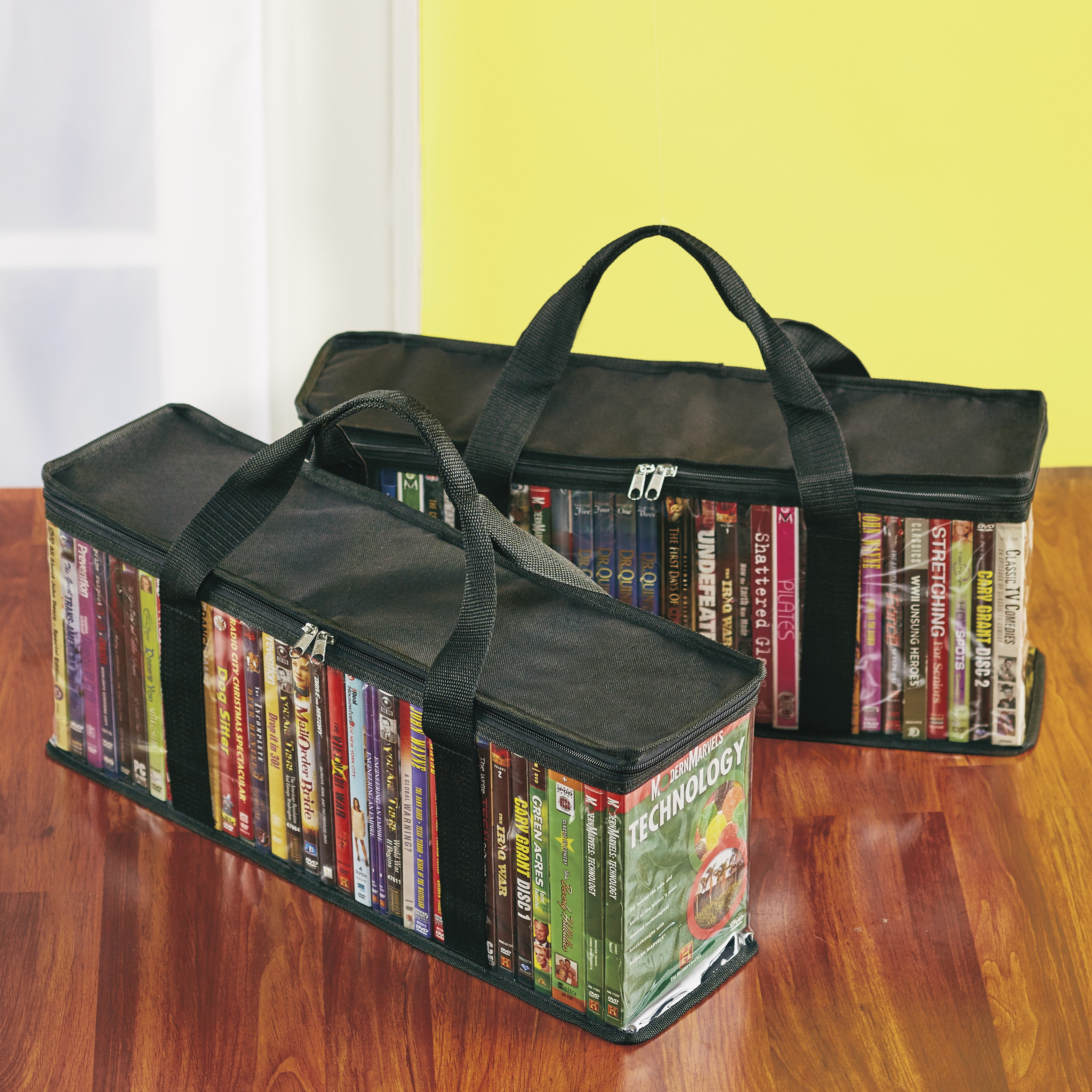 CD And DVD Media Storage Bags With Tote Handles Hard Disk Storage 
