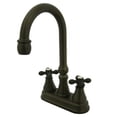 thumbnail image 1 of Kingston Brass KS2495AX 4 Inch Center Bar Faucet - Oil Rubbed Bronze, 1 of 1