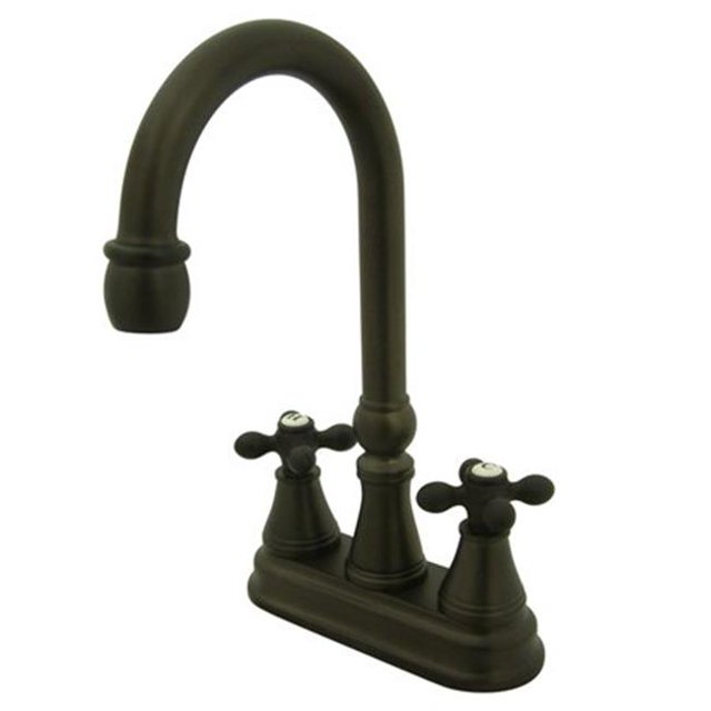 Kingston Brass KS2495AX 4 Inch Center Bar Faucet - Oil Rubbed Bronze