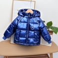 thumbnail image 3 of XBASW 1-7Y Boys Girls Winter down Cotton Coat Fleece Lined Jacket for Kids Baby Thickening Snowsuit Hooded Warm Outerwear, 3 of 6