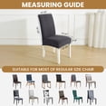 thumbnail image 5 of JIATER 100% Waterproof Dining Chair Covers Stretch Chair Slipcovers Protector Set of 6,Dark Gray, 5 of 8