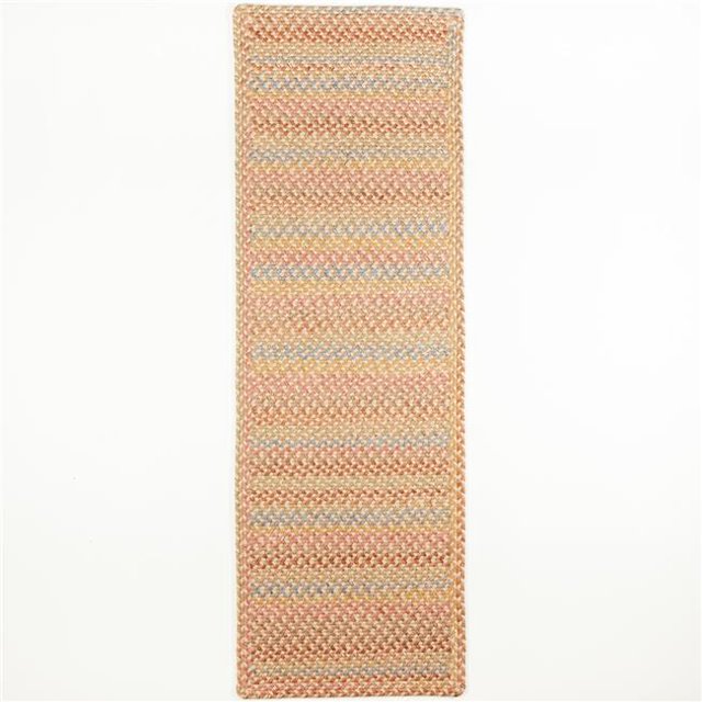 Rhody Rug WO51R024X096B 2 x 8 ft. Woodstock Rectangle & Runner, Khaki & Multi Color