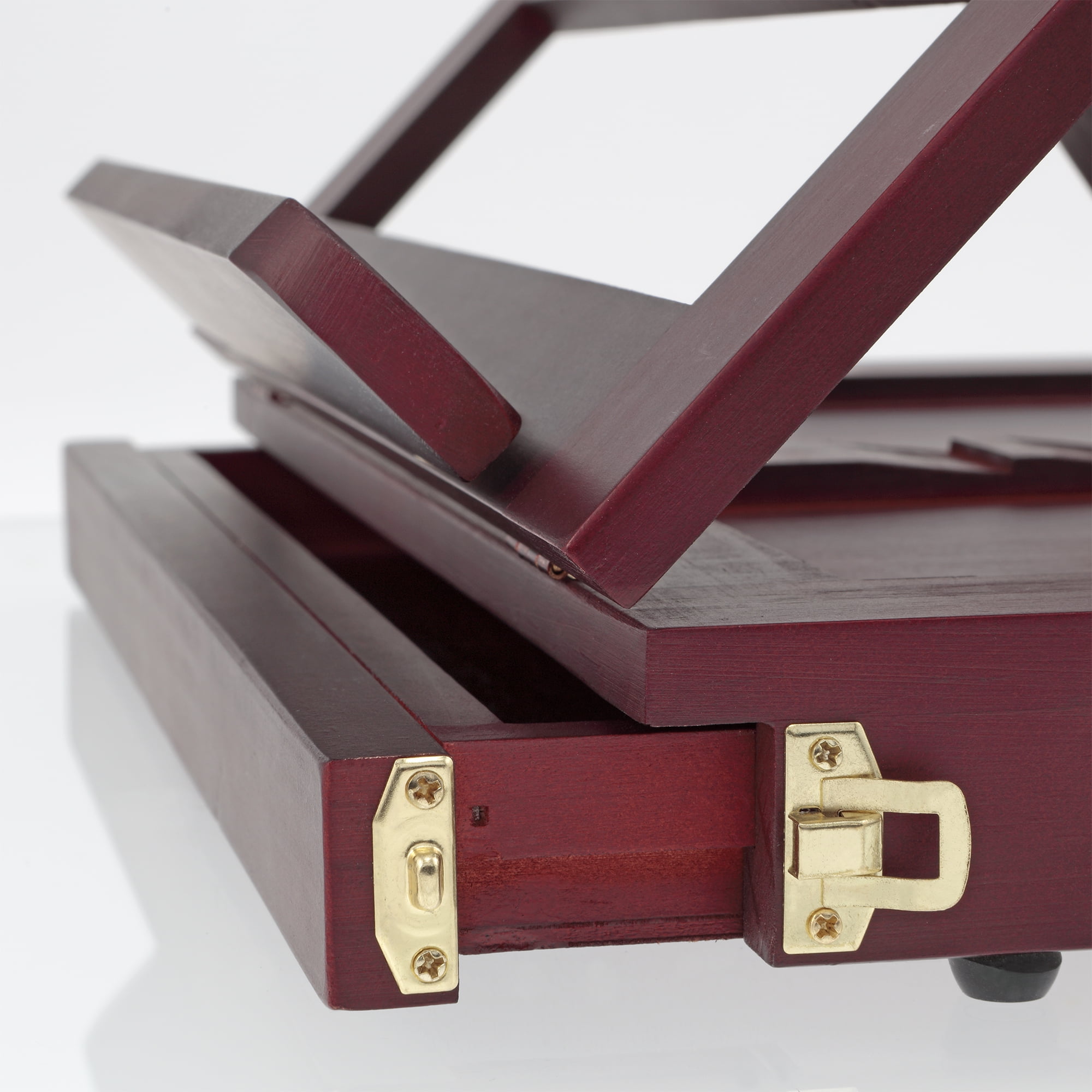 SoHo Urban Artist Wooden Desk Easel & Drawing Stand – Foldable, LightWeight Drawing Table - Mahogany Finish Painting Easel