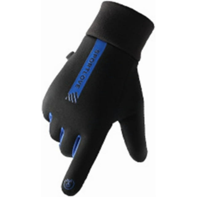 HUGFEGWE Gants d'Hiver Imperméables avec Doublure en Polaire pour Temps Froid, Gants Chauds Coupe-Vent pour Neige Course Cyclisme Conduite CJB91-131587