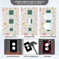 thumbnail image 3 of Yayeee Toggle Light Switch Wall Plate 1-Gang 4.5"x2.7" Home Decorative Outlet Cover, Green Abstract Pattern, 3 of 7