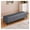 Gray-1, variant on Faux Leather Ottoman with Storage,Rectangular Extra Long Storage Bench for Bedroom,Upholstered End of Bed Ottoman Bench with Storage and Seating