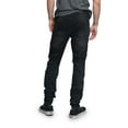 thumbnail image 3 of Victorious Men's Artisanal Crease Moto Biker Jeans - Spider Black - 34/32, 3 of 5