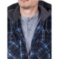 thumbnail image 3 of Visive Flannel Jackets For Men Big And Tall Zip Up Hoodie upto size 5XL, 3 of 9