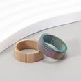 thumbnail image 3 of Titanium Steel Woven Mesh Deformation Ring, 3 of 8