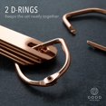 thumbnail image 4 of 9-piece Rose Gold Nested Metal Measuring Spoons And Measuring Cups, 4 of 5