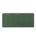 thumbnail image 6 of Hassch 6-Door Storage Cabinet, 67" Large Credenza, Modern Buffet Sideboard for Living Room, Dining Room, Kitchen, Hallway, Green, 6 of 8