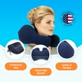 Sunshine Pillows Ergonomic Support Travel Neck Pillow for Sleeping