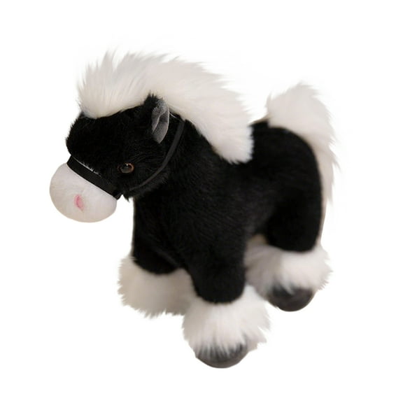 Gaiwos Horse Stuffed Animal 10.6 inches, Adorable Furry Horse Toy, Children's Sleeping Plush Pillows, Ideal Birthday Gift for Kids