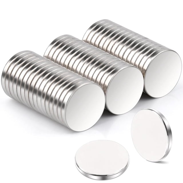 shiyou-50 Pcs Small Round Magnets, 8x1MM Neodymium Disc Magnet Rare Earth Magnets Strong Magnets Refrigerator Magnets for Crafts Dry Erase Board, Fridge Mini Tiny Disc Magnet for Building Scientific